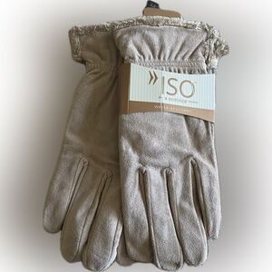 Isotoner Suede Water-Resistant Gloves